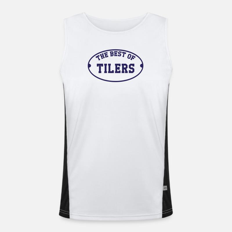 Das Beste der Fliesen Funktionelles Kontrast-Tank Top für Männer 