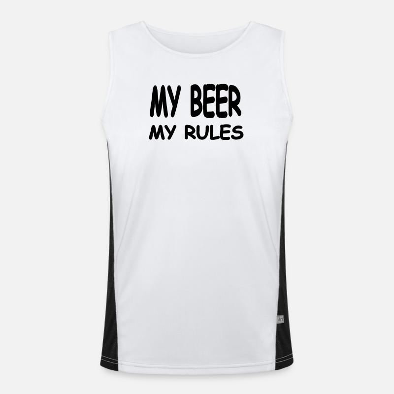 Beer Men's Functional Contrast Tank Top 