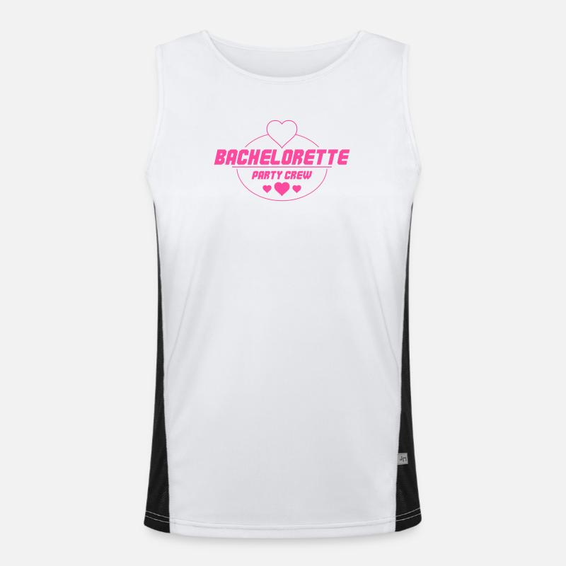 Bachelorette Party Crew Men's Functional Contrast Tank Top 