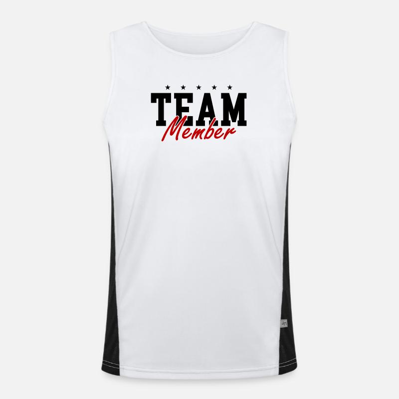 Team Mitglied Funktionelles Kontrast-Tank Top für Männer 
