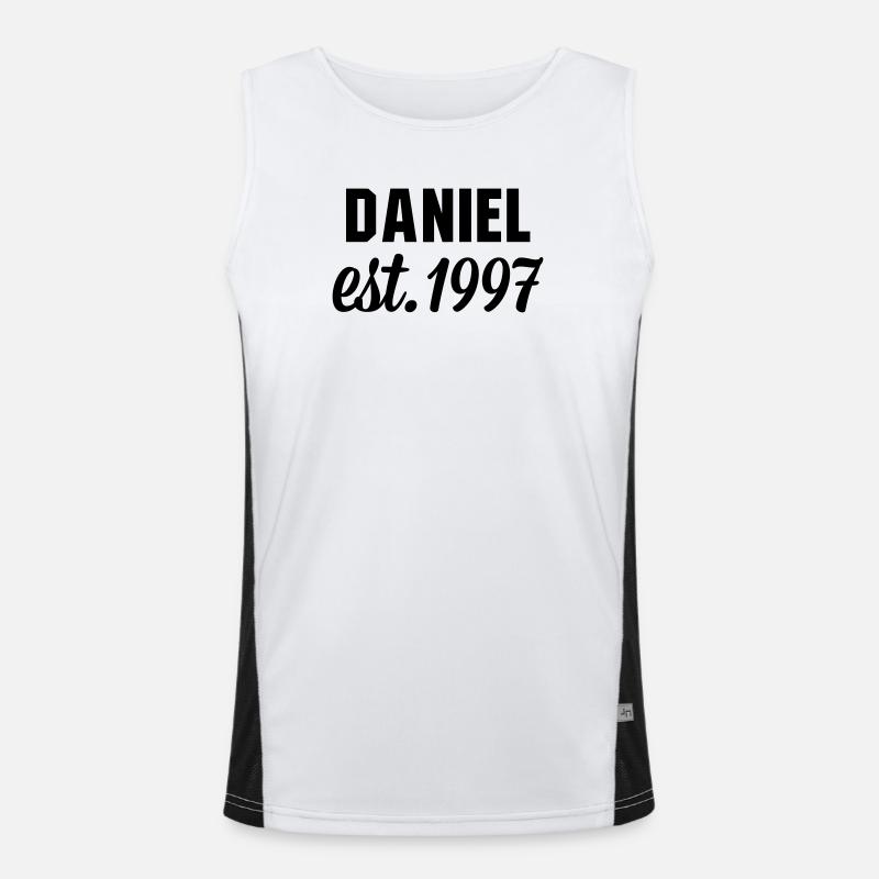 Daniel est 1997 Funktionelles Kontrast-Tank Top für Männer 