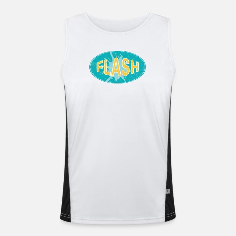 FLASH EMBLEM Men's Functional Contrast Tank Top 