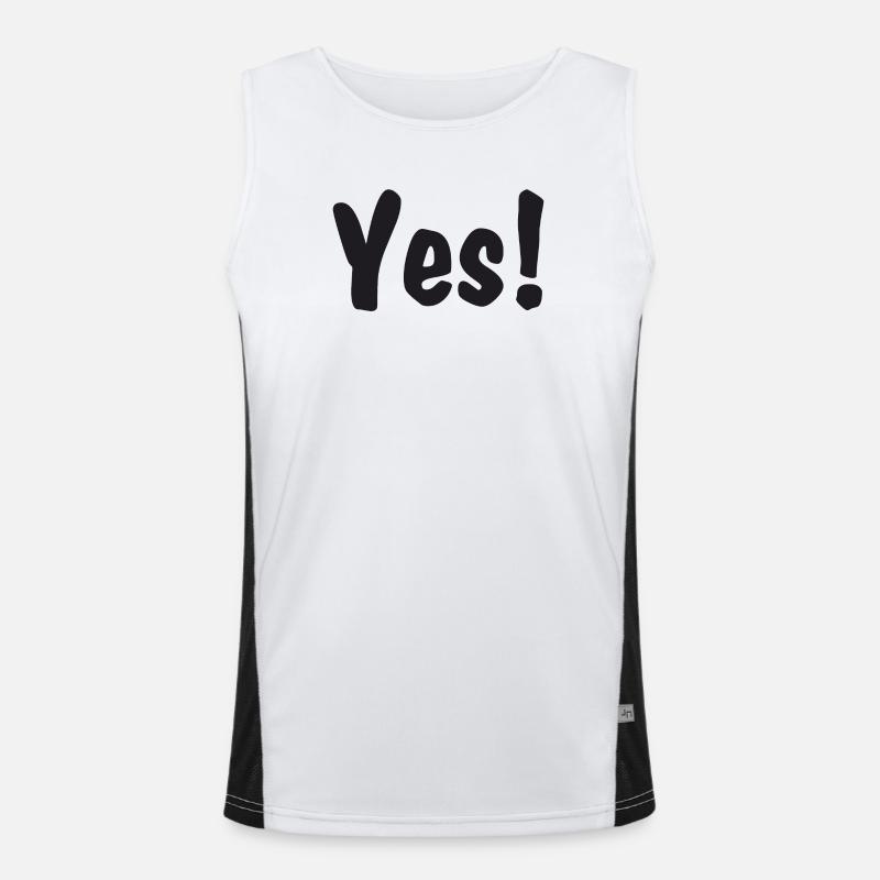Yes! Funktionelles Kontrast-Tank Top für Männer 