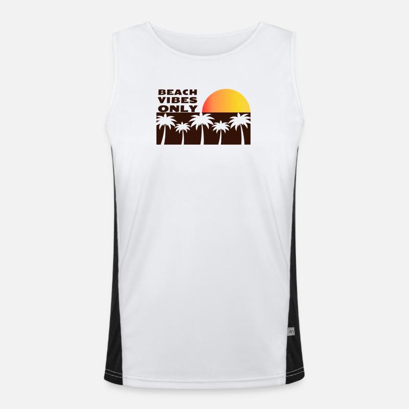 Beach vibes only Men's Functional Contrast Tank Top 