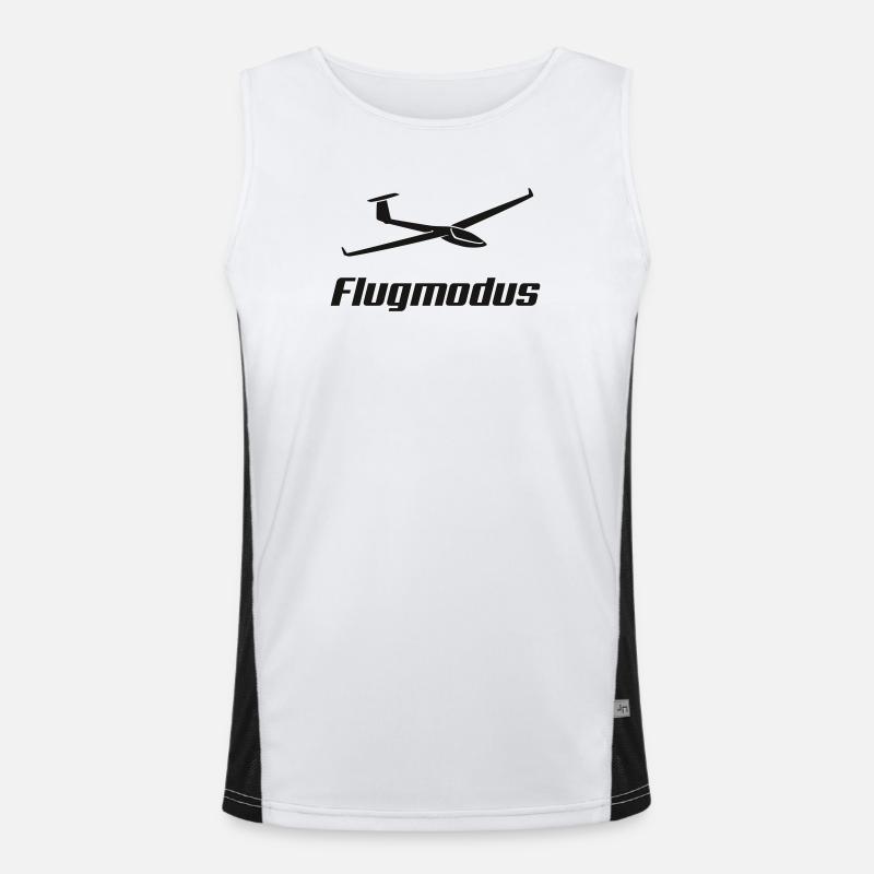Flight mode glider Men's Functional Contrast Tank Top 