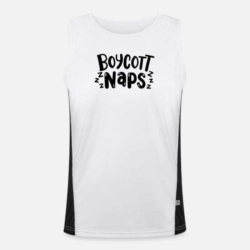 Boykott Nickerchen Funktionelles Kontrast-Tank Top für Männer 
