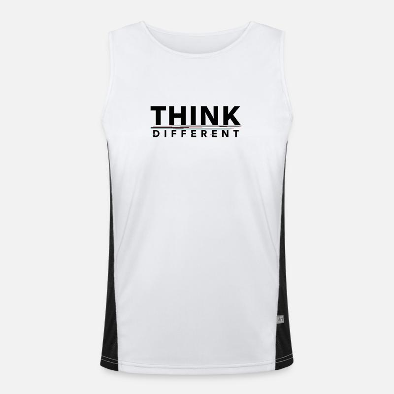 Responsabiliser Penser différemment Conception de motivation Débardeur respirant contrasté Homme 