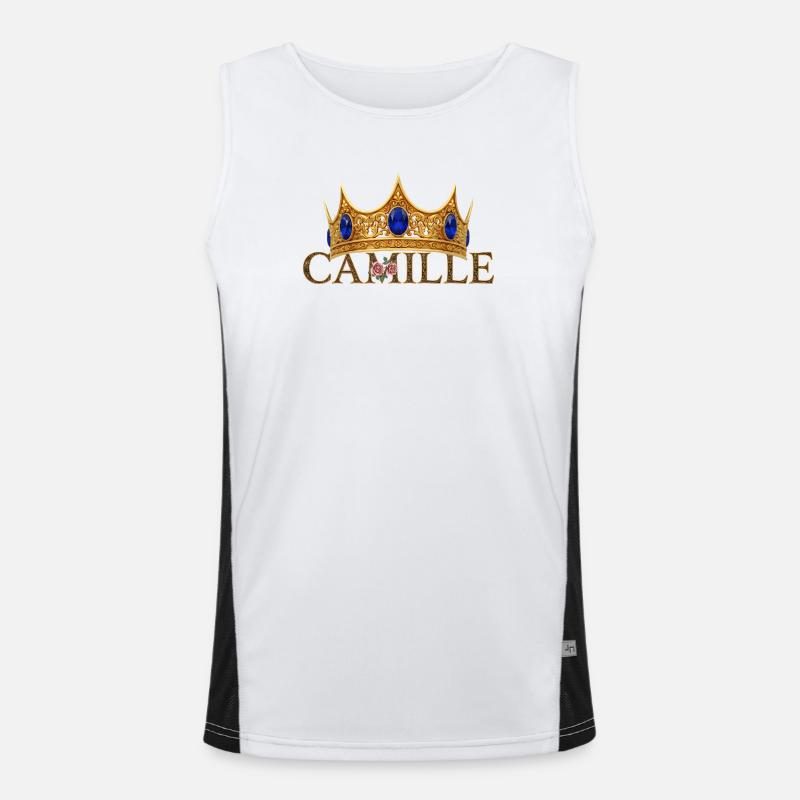 Couronne dorée Monogramme Camille Débardeur respirant contrasté Homme 