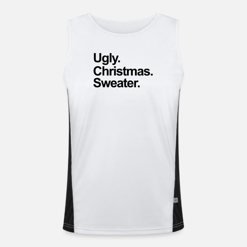 hässlicher Weihnachtspullover Funktionelles Kontrast-Tank Top für Männer 