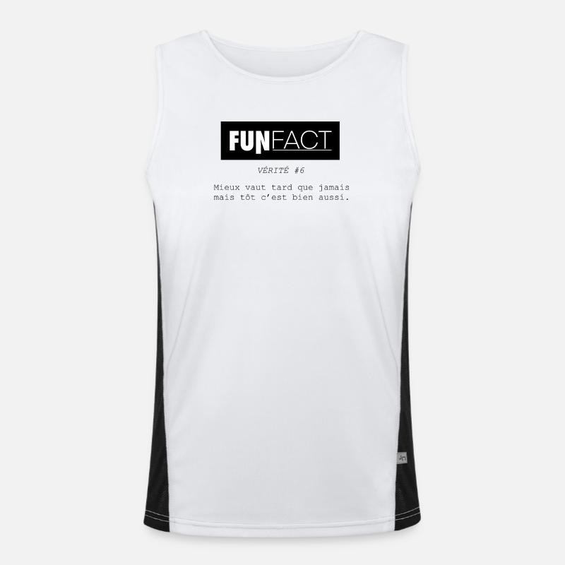 Funfact_-6 Débardeur respirant contrasté Homme 