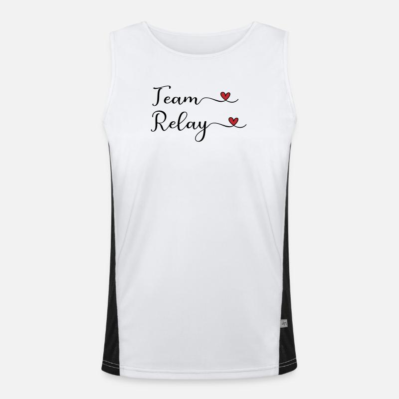 Relay Team Men's Functional Contrast Tank Top 