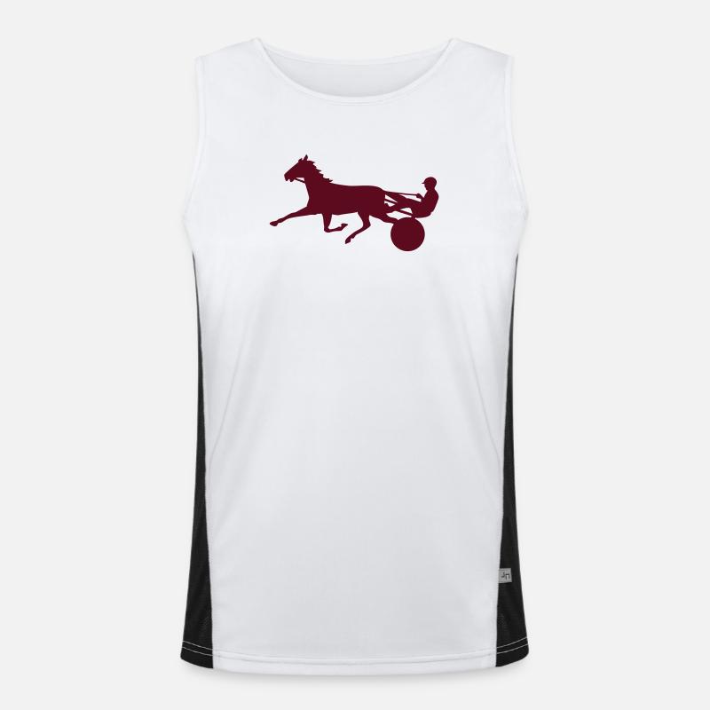 harness racing Men's Functional Contrast Tank Top 