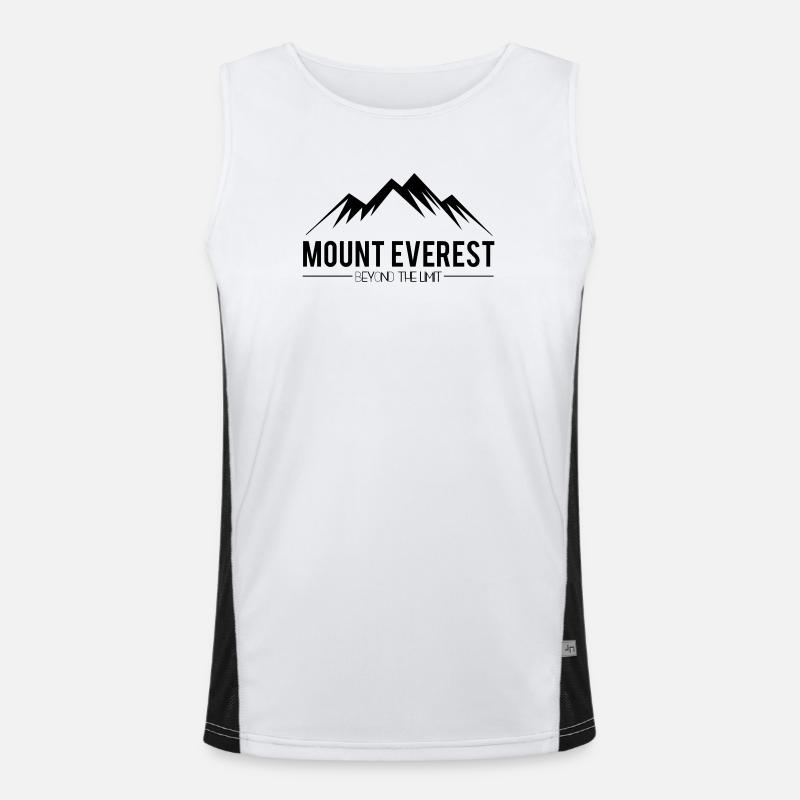 Mount Everest jenseits der Grenzen Funktionelles Kontrast-Tank Top für Männer 