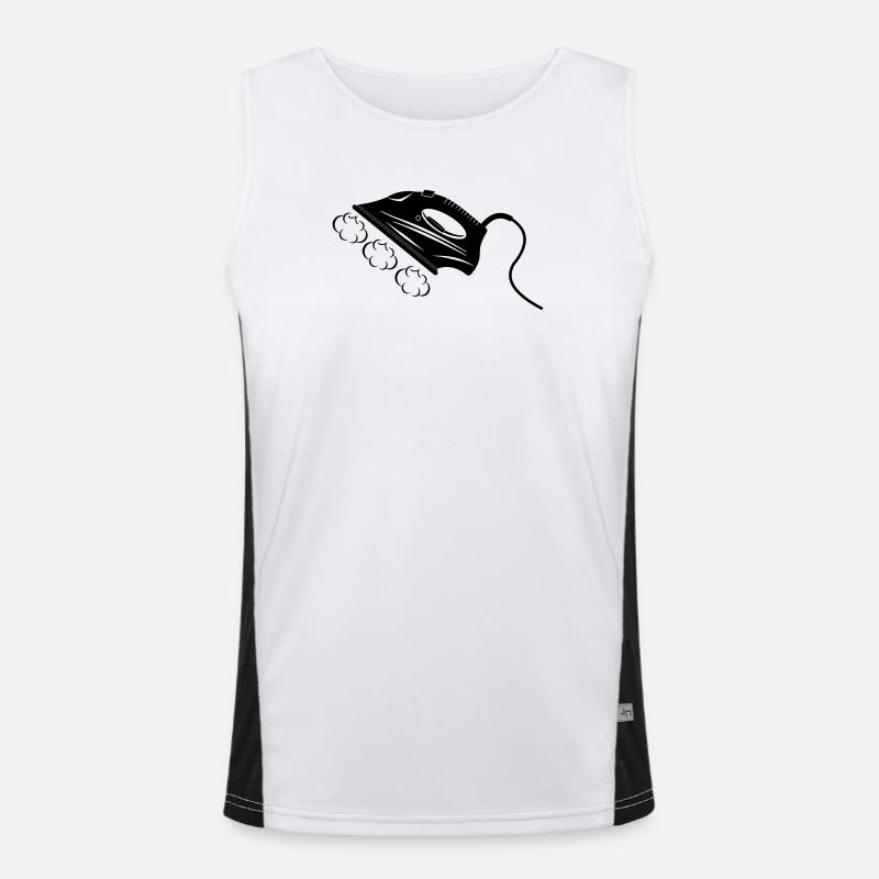 Dampfbügeleisen oder Bügeleisen Funktionelles Kontrast-Tank Top für Männer 