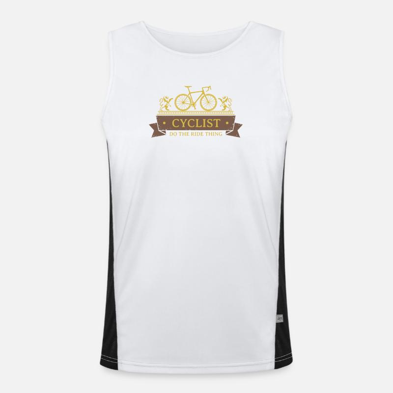 Cyclist Do The Ride Thing Men's Functional Contrast Tank Top 