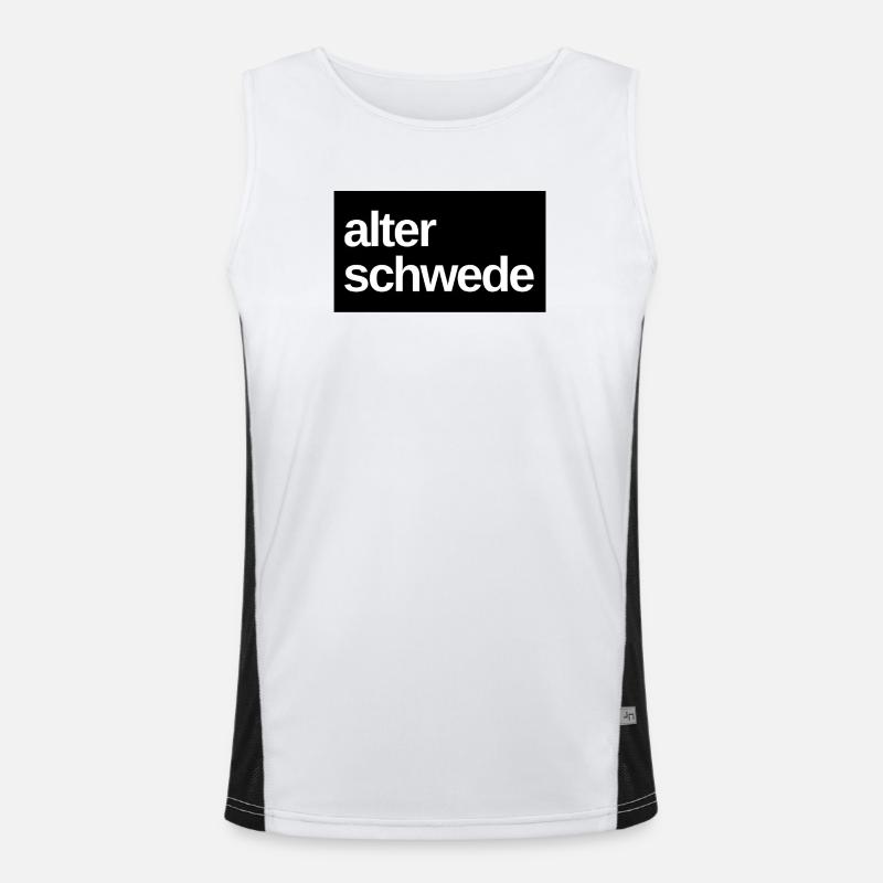 Old Swede Fun Design Men's Functional Contrast Tank Top 