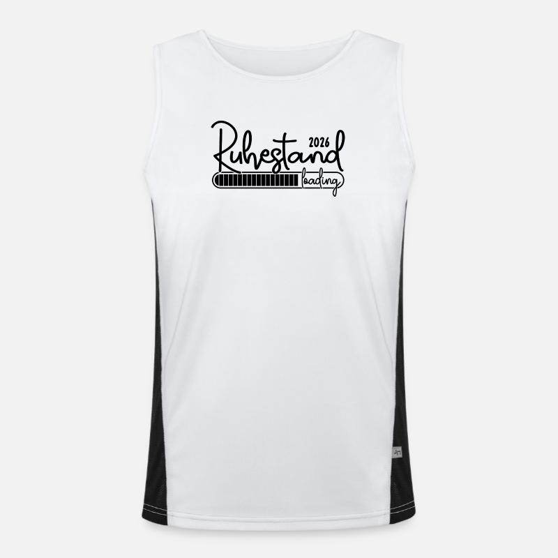 Retirement 2026 Loading Funny Retirement 2026 - Men's Functional Contrast Tank Top - white/black