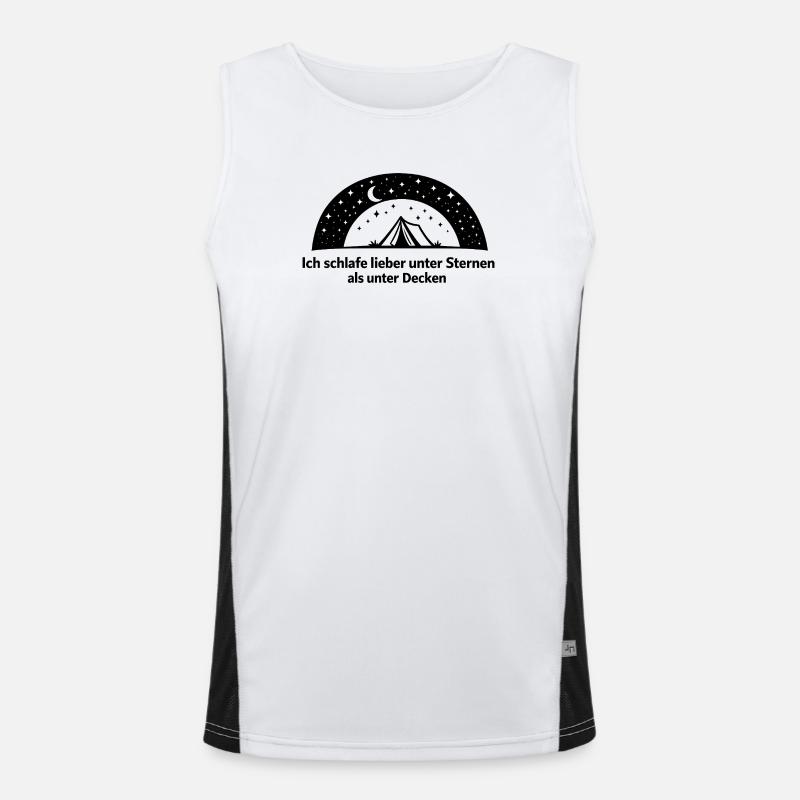Sternenbogen Kranz Funktionelles Kontrast-Tank Top für Männer 
