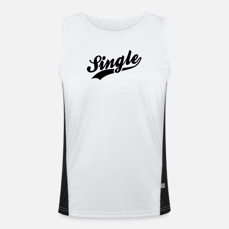 Single Men's Functional Contrast Tank Top 