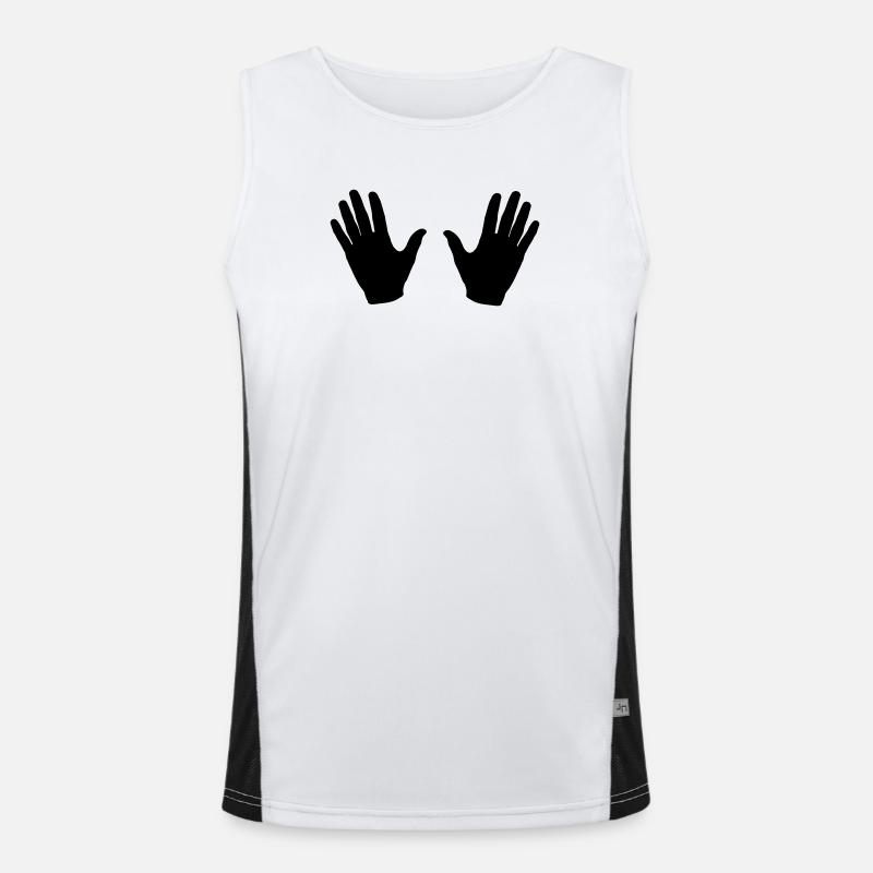 Hände Funktionelles Kontrast-Tank Top für Männer 