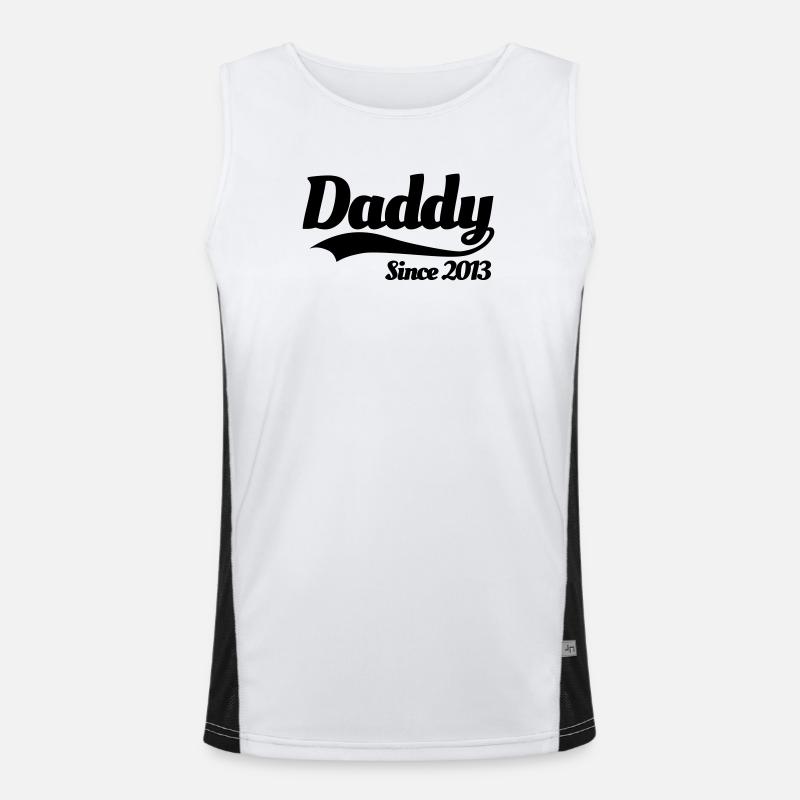 Dandy since 2013 - Men's Functional Contrast Tank Top  - white/black