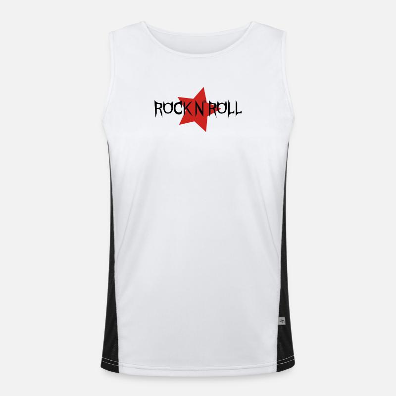 Monogramme punk Red Star Débardeur respirant contrasté Homme 
