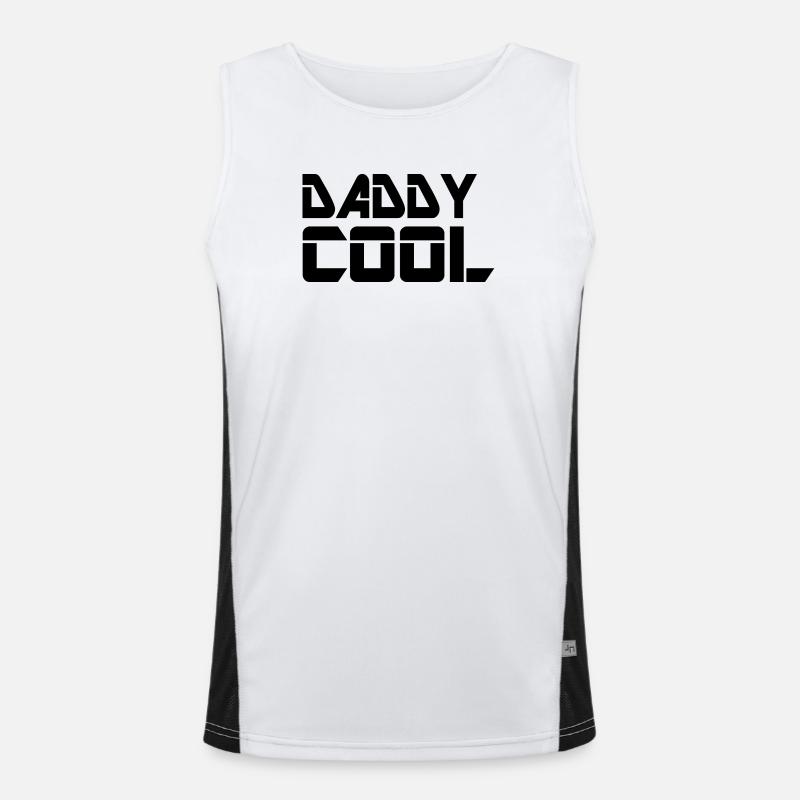 Dessin au trait géométrique Daddy Cool Débardeur respirant contrasté Homme 