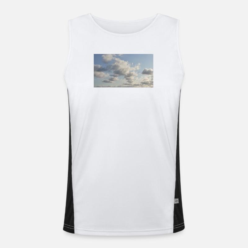Sky Soft Clouds Men's Functional Contrast Tank Top 