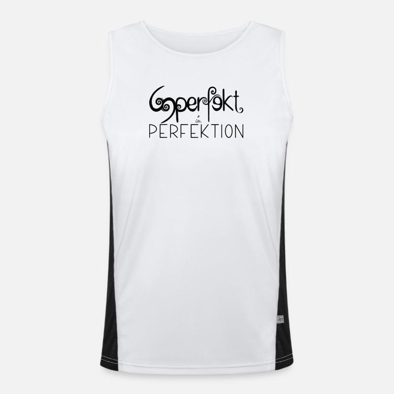 Statement Funktionelles Kontrast-Tank Top für Männer 
