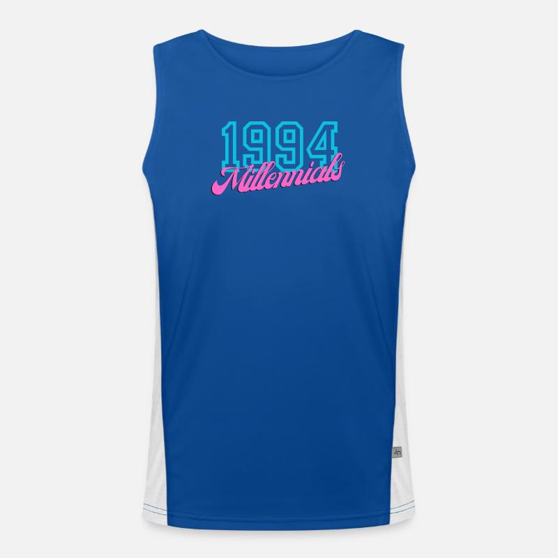 1994 Millennials Retro Datum Design Funktionelles Kontrast-Tank Top für Männer 
