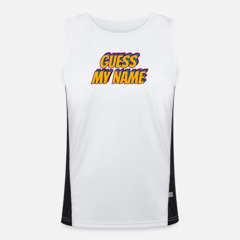 Devinez le nom de Mi Débardeur respirant contrasté Homme 