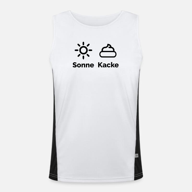 Sun poop Men's Functional Contrast Tank Top 