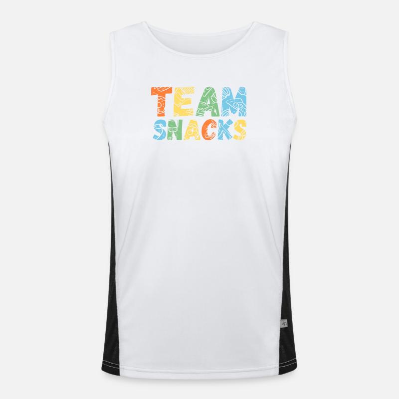 Team Snacks Funktionelles Kontrast-Tank Top für Männer 