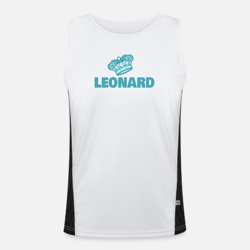 First name Leonard Men's Functional Contrast Tank Top 