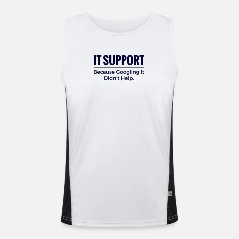 Chemise support informatique – parce que chercher sur Google n’a pas aidé Débardeur respirant contrasté Homme 