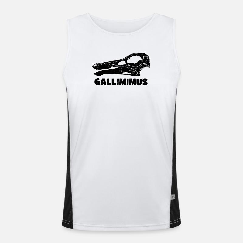 Fossile de crâne de Gallimimus Débardeur respirant contrasté Homme 