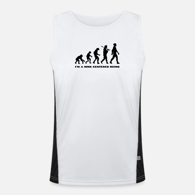 Evolution - Men's Functional Contrast Tank Top  - white/black