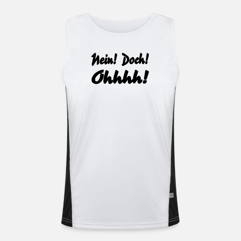 Nein Doch Ohhhh Funktionelles Kontrast-Tank Top für Männer 
