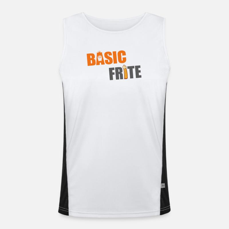 Basic frite 2 Débardeur respirant contrasté Homme 