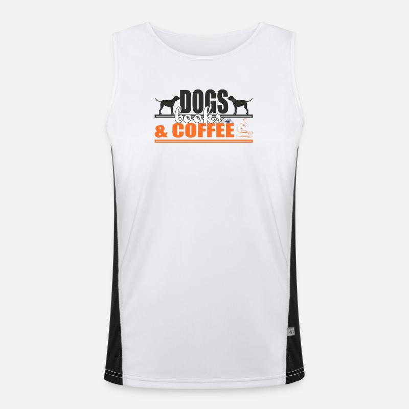 Cani Libri E Caffè Canotta sportiva da uomo in contrasto cromatico 