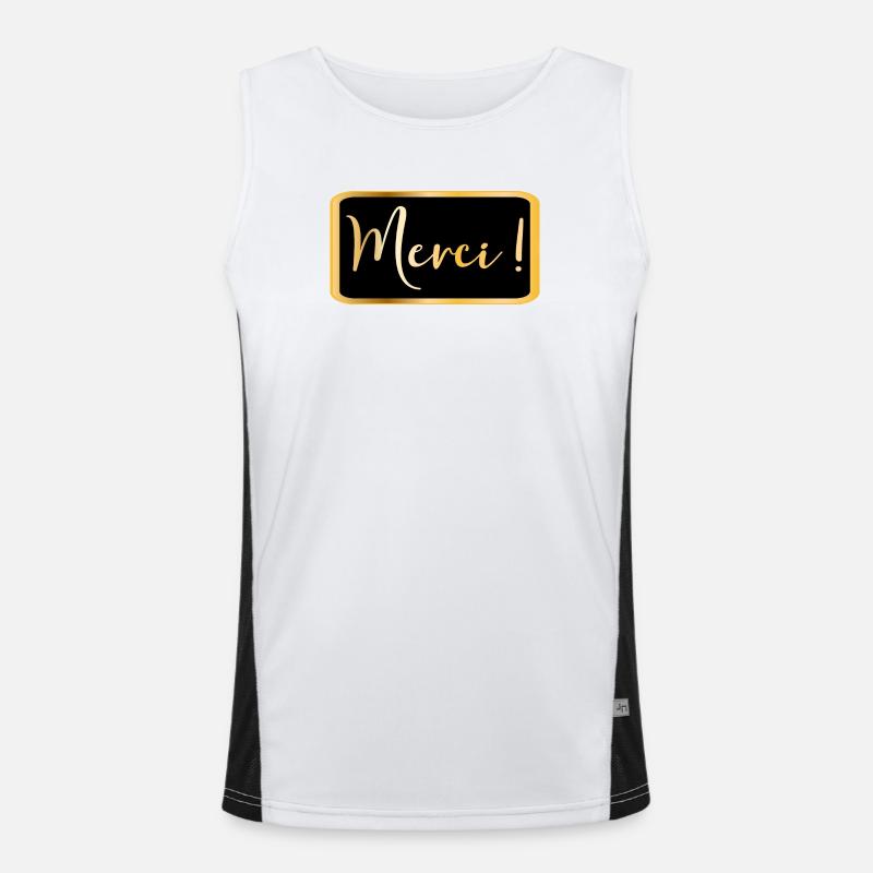 Danke - Danke AESTHETIC Funktionelles Kontrast-Tank Top für Männer 