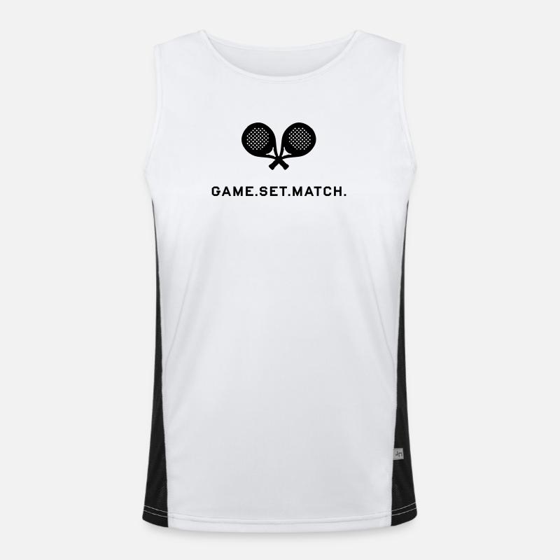 Spielset Match Padel Funktionelles Kontrast-Tank Top für Männer 