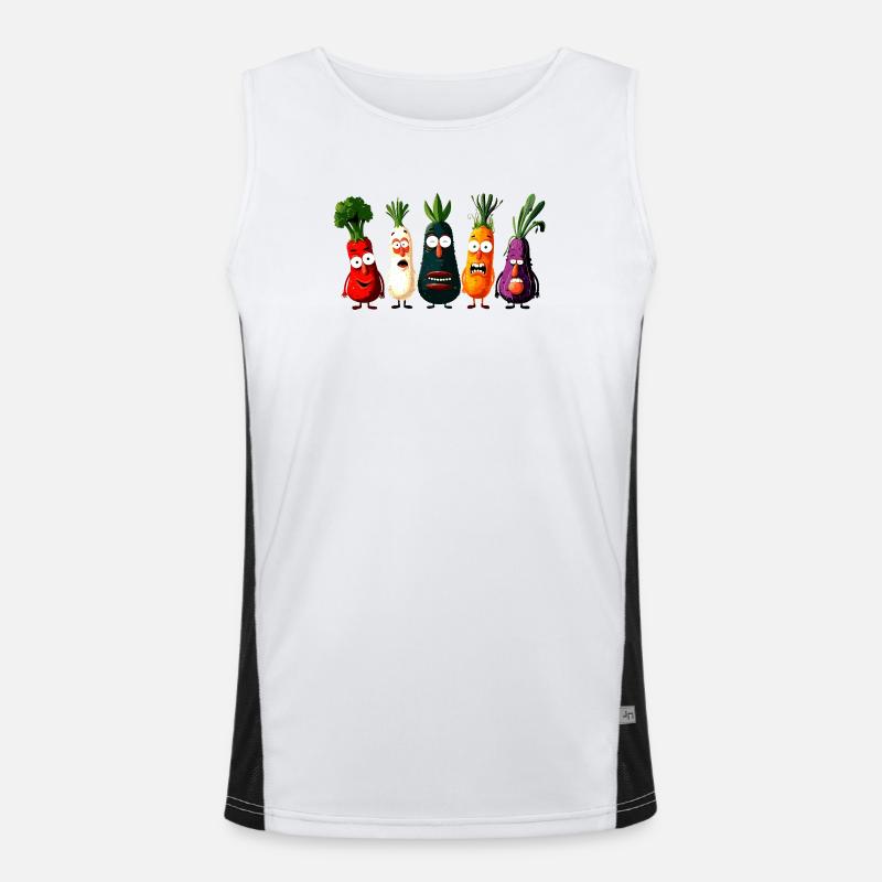 vegetables Men's Functional Contrast Tank Top 