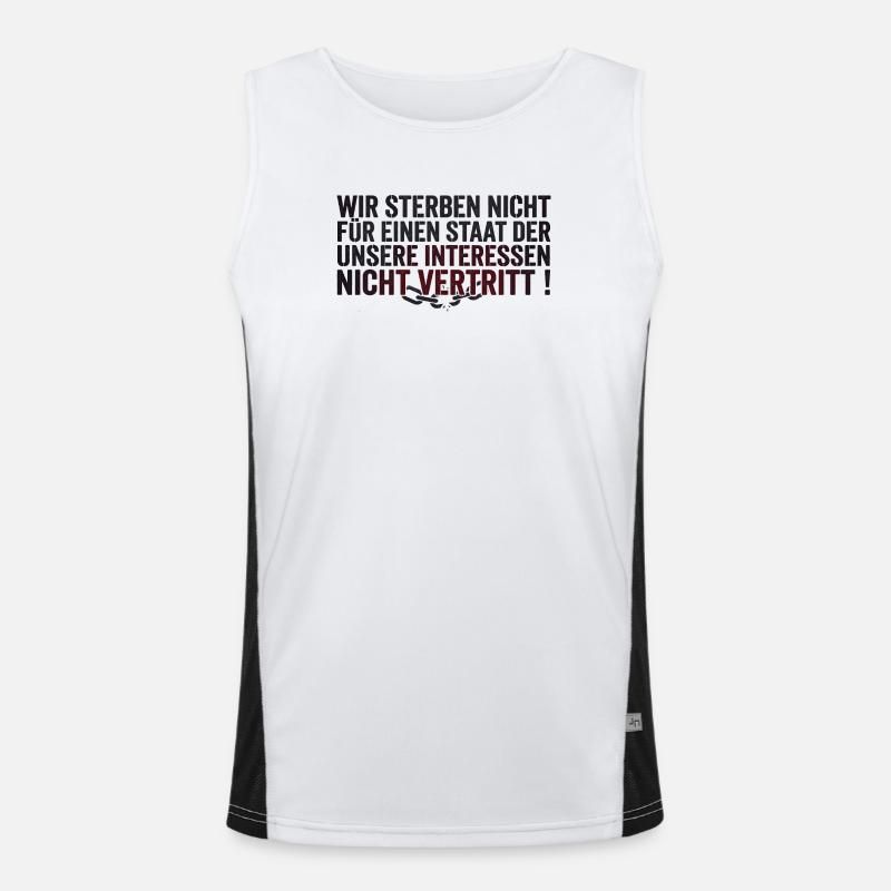 Protest Statement Funktionelles Kontrast-Tank Top für Männer 