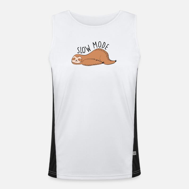 Slow Mode - Laziness and chilling Men's Functional Contrast Tank Top 