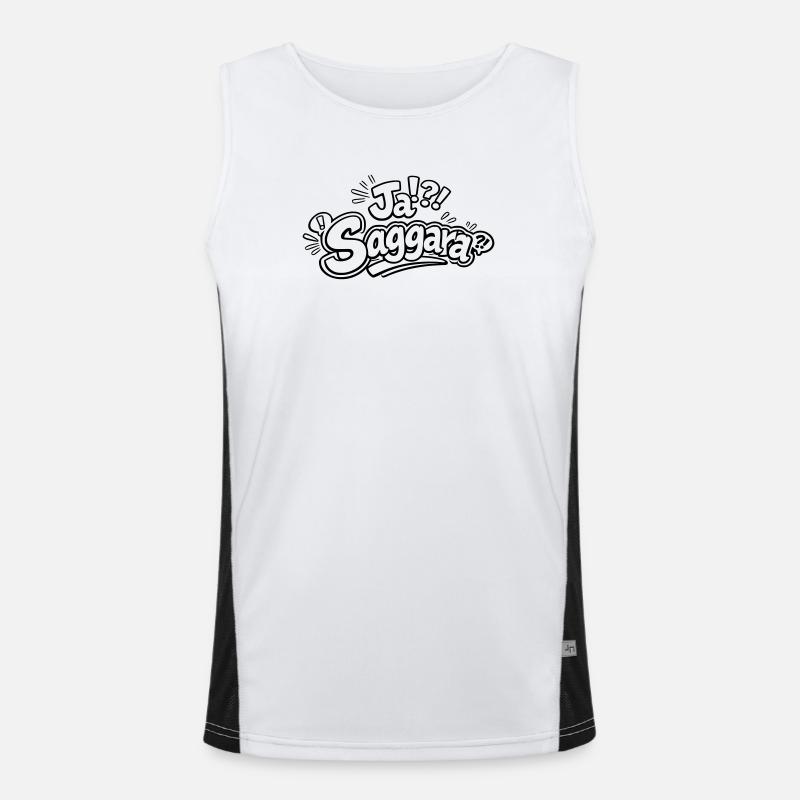 Ja Saggara Funktionelles Kontrast-Tank Top für Männer 