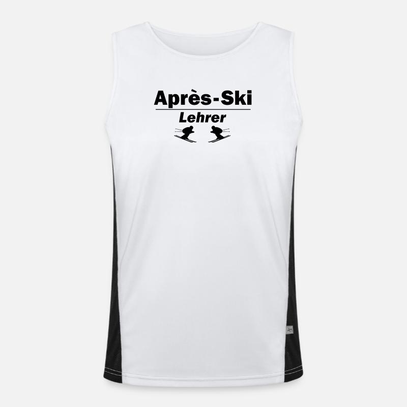 Après-Ski Lehrer Funktionelles Kontrast-Tank Top für Männer 