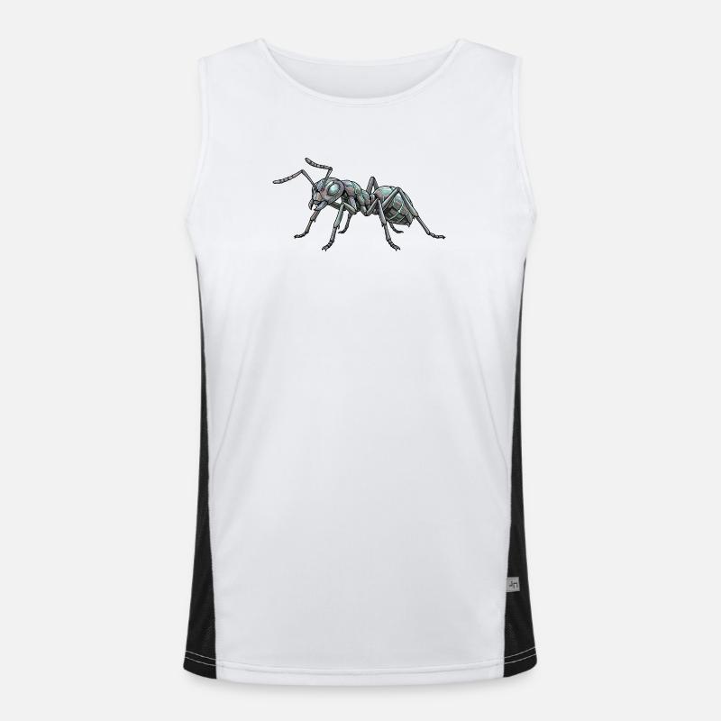 Motif de fourmi robotame fourmi Fourmi Cool Débardeur respirant contrasté Homme 
