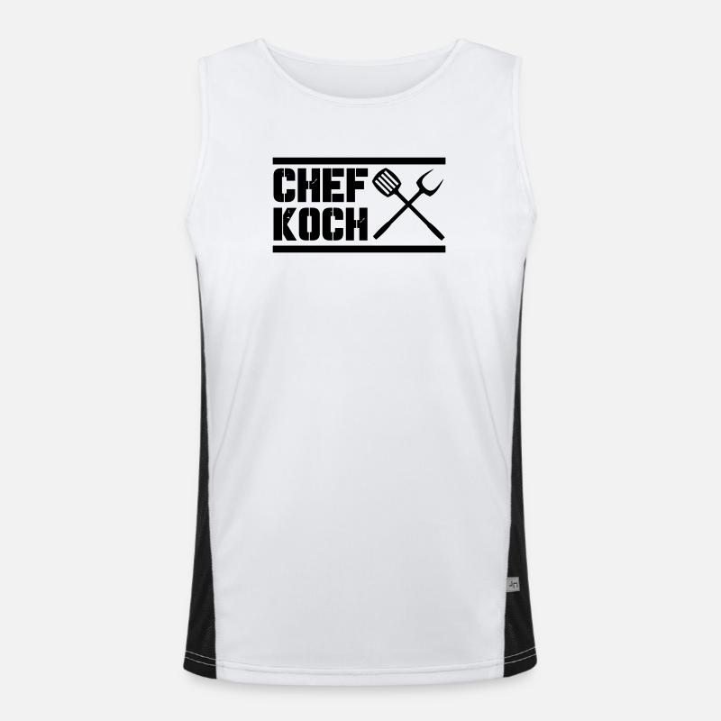 chef_koch Débardeur respirant contrasté Homme 