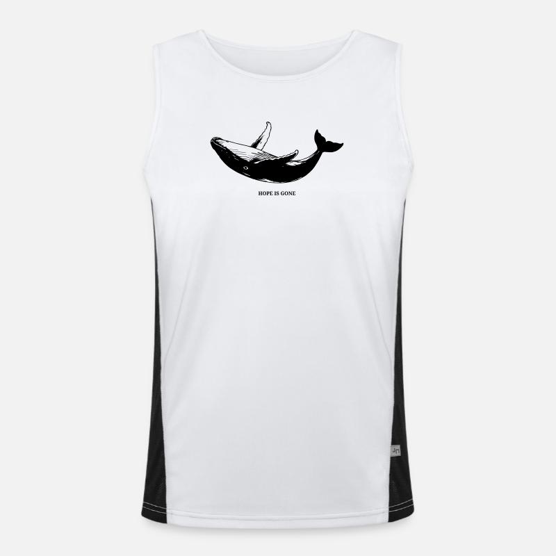 Hope is gone - schwarz Funktionelles Kontrast-Tank Top für Männer 